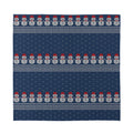 Snowman Knitted Pattern Print Silk Bandana