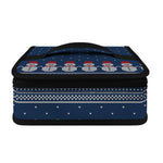 Snowman Knitted Pattern Print Small Lunch Bag