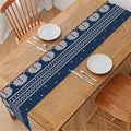 Snowman Knitted Pattern Print Table Runner