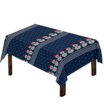 Snowman Knitted Pattern Print Tablecloth