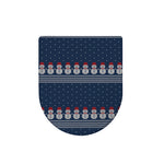 Snowman Knitted Pattern Print Toilet Lid Cover