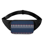 Snowman Knitted Pattern Print Waist Bag