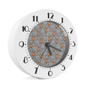 Snowy Fox Knitted Pattern Print Alarm Clock