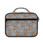 Snowy Fox Knitted Pattern Print Briefcase Bible Bag
