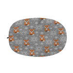 Snowy Fox Knitted Pattern Print Car Side Mirror Covers