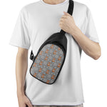 Snowy Fox Knitted Pattern Print Chest Bag