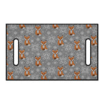 Snowy Fox Knitted Pattern Print Golf Cart Seat Cover