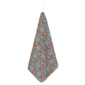 Snowy Fox Knitted Pattern Print Hand Towel