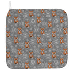 Snowy Fox Knitted Pattern Print Hand Towel