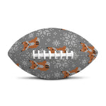 Snowy Fox Knitted Pattern Print Rugby Ball