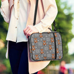 Snowy Fox Knitted Pattern Print Shoulder Strap Bible Bag