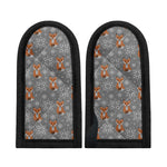 Snowy Fox Knitted Pattern Print Skillet Handle Cover