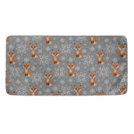 Snowy Fox Knitted Pattern Print Towel