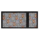 Snowy Fox Knitted Pattern Print Trifold Wallet