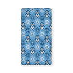 Snowy Penguin Knitted Pattern Print Baby Crib Sheet