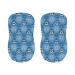 Snowy Penguin Knitted Pattern Print Bar Stool Covers