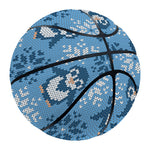 Snowy Penguin Knitted Pattern Print Basketball