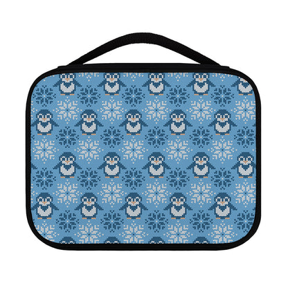 Snowy Penguin Knitted Pattern Print Classic Bible Case