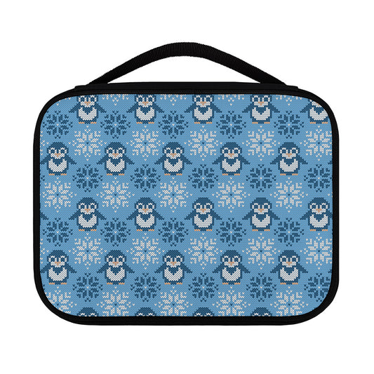 Snowy Penguin Knitted Pattern Print Classic Bible Case