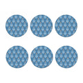 Snowy Penguin Knitted Pattern Print Coaster Set