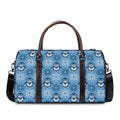 Snowy Penguin Knitted Pattern Print Duffel Bag