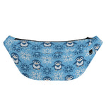 Snowy Penguin Knitted Pattern Print Fanny Pack