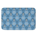 Snowy Penguin Knitted Pattern Print Indoor Door Mat