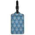 Snowy Penguin Knitted Pattern Print Luggage Tag