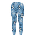 Snowy Penguin Knitted Pattern Print Men's Leggings