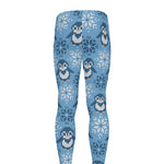 Snowy Penguin Knitted Pattern Print Men's leggings