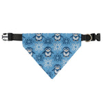 Snowy Penguin Knitted Pattern Print Over The Collar Dog Bandana
