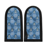 Snowy Penguin Knitted Pattern Print Skillet Handle Cover