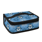 Snowy Penguin Knitted Pattern Print Small Lunch Bag