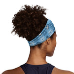 Snowy Penguin Knitted Pattern Print Sports Headband
