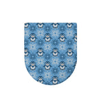 Snowy Penguin Knitted Pattern Print Toilet Lid Cover