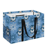 Snowy Penguin Knitted Pattern Print Utility Tote Bag