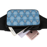 Snowy Penguin Knitted Pattern Print Waist Bag