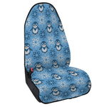 Snowy Penguin Knitted Pattern Print Waterproof Car Seat Cover