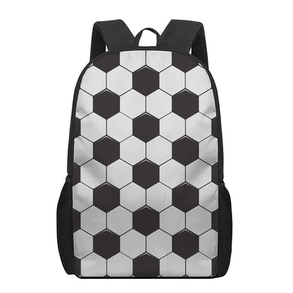Soccer Ball Print 17 Inch Backpack