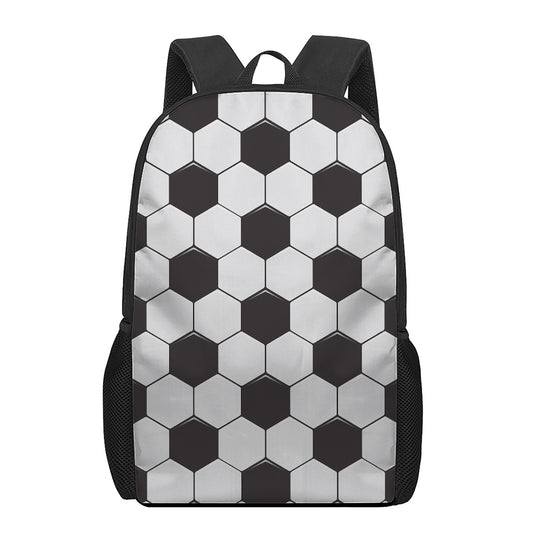 Soccer Ball Print 17 Inch Backpack