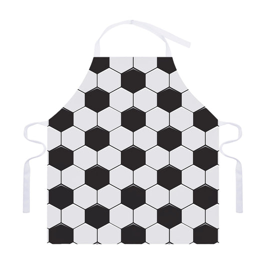 Soccer Ball Print Adjustable Apron