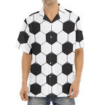 Soccer Ball Print Aloha Shirt
