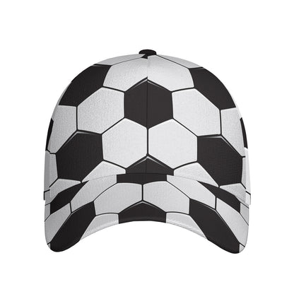 Soccer Ball Print Baseball Cap