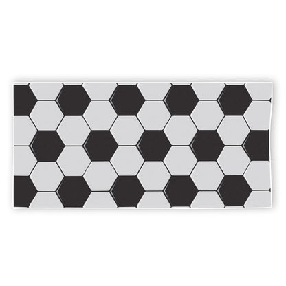 Soccer Ball Print Beach Towel