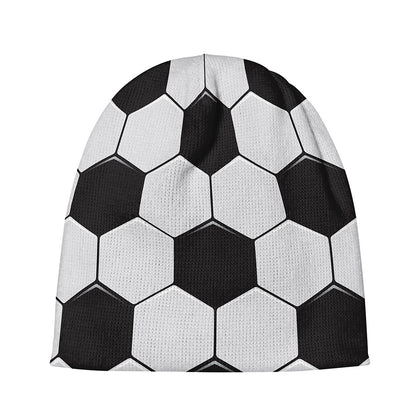 Soccer Ball Print Beanie