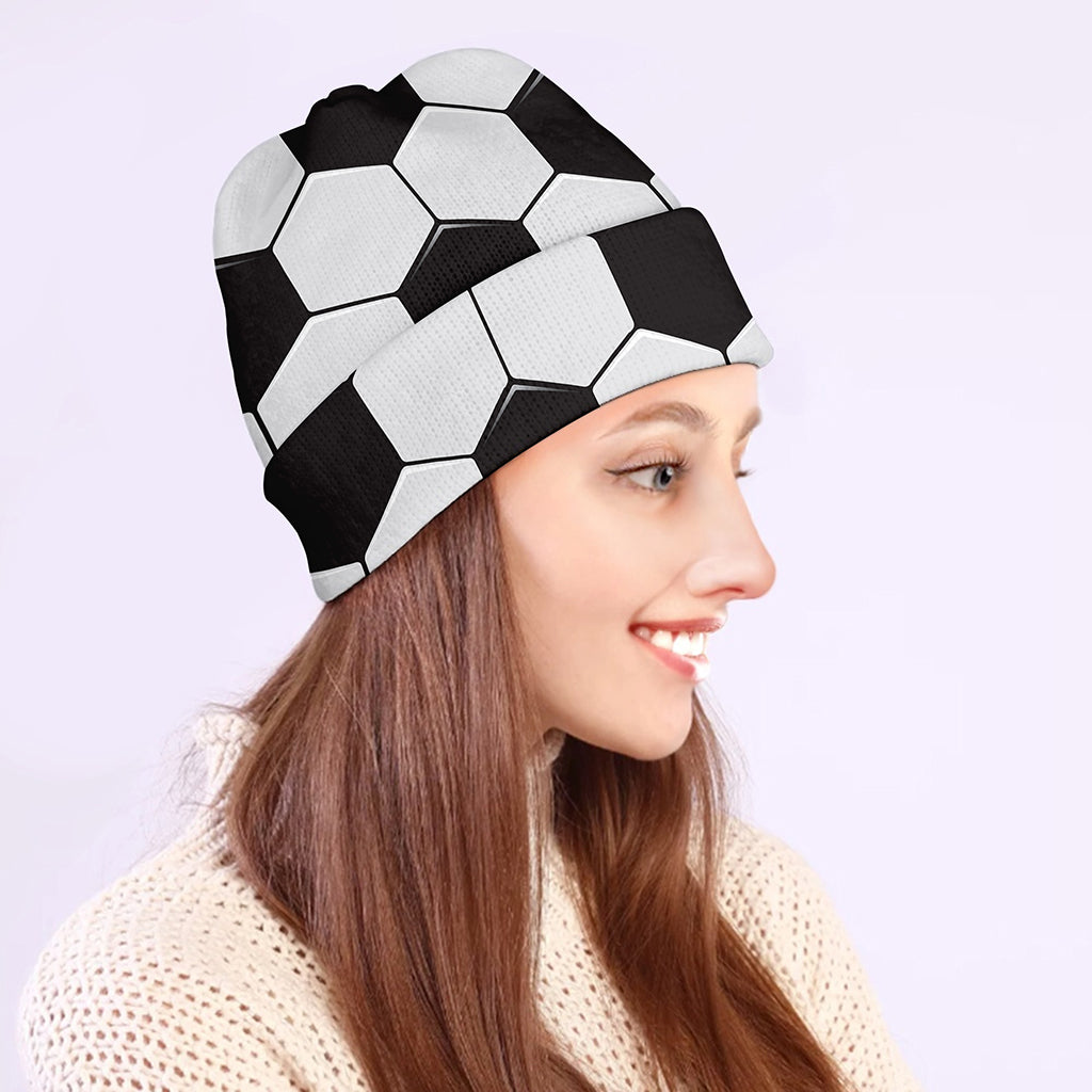 Soccer Ball Print Beanie