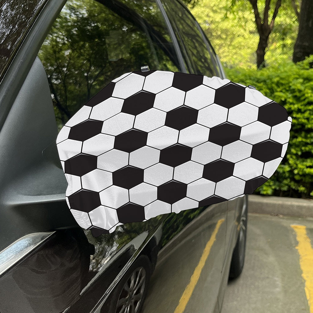 Soccer Ball Print Car Side Mirror Covers