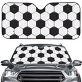 Soccer Ball Print Car Windshield Sun Shade