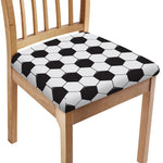 Soccer Ball Print Chair Cushion Cover