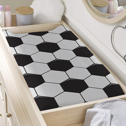 Soccer Ball Print Changing Pad Cover
